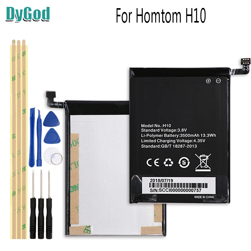 DyGod 3500 мАч для Homtom H10 Экстрим Замена батареи Bateria батарея Мобильный телефон с