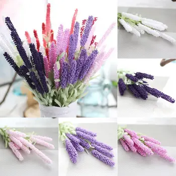

12 Heads Bouquet Silk Artificial Lavender Fake Garden Plant Flower Home Decor UK