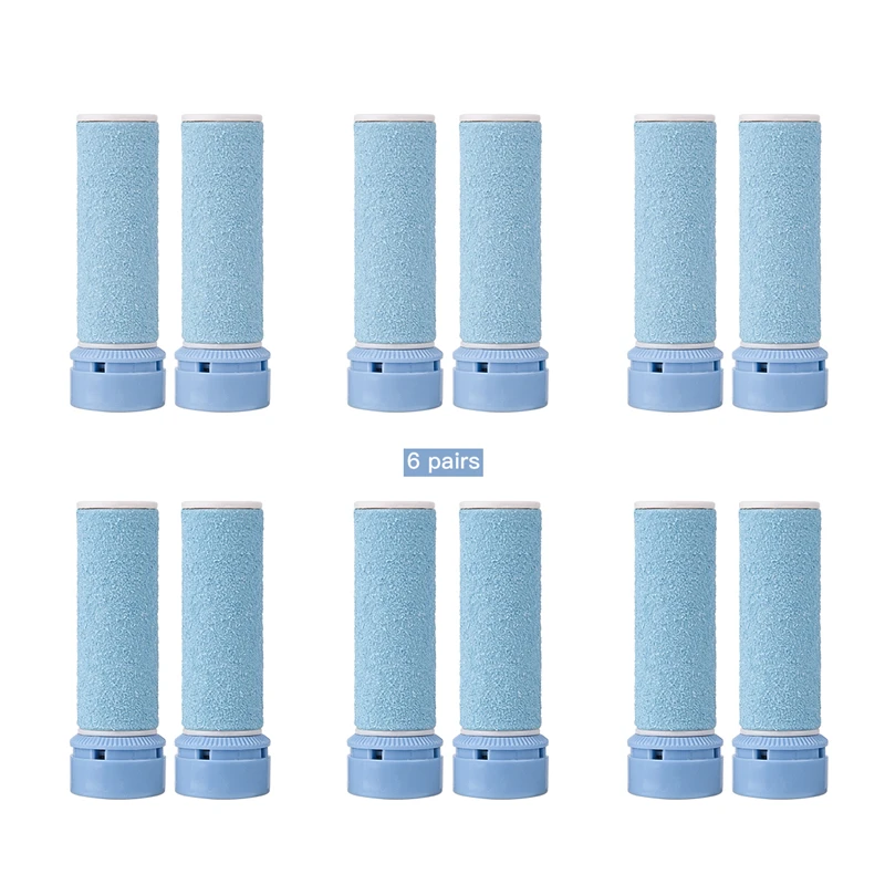 

12pcs Rough Fine Pedicure Replacement Grinding Pedi Roller Heads for Skin for Foot Dead Skin Electric Feet File Heel Cuticles