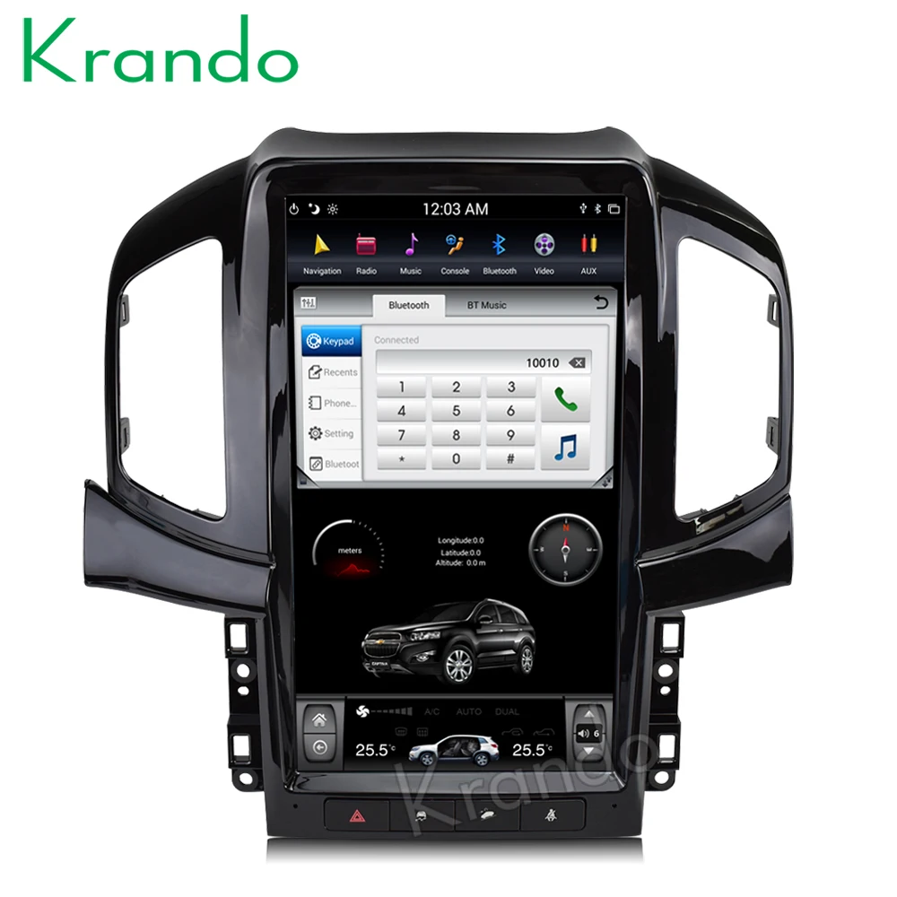 Flash Deal Krando Android 8.1 13.6" Vertical screen car multimedia system GPS for Chevrolet Captiva 2013-2017  navigation entertainment 3