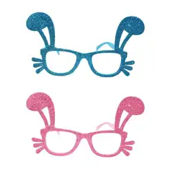 Забавная форма кролика очки блестками Вечерние Декорации на Пасху забавные очки Гибкая безопасности покрытие очки костюм украшения