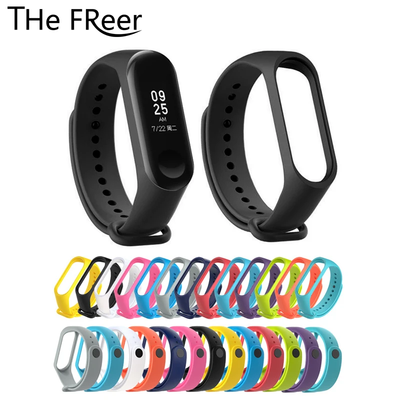 

For Xiaomi Mi Band 3 Strap Colorful Waterproof Wristband Replacement Silicone WristStrap Accessories For Mi Band 3 Straps