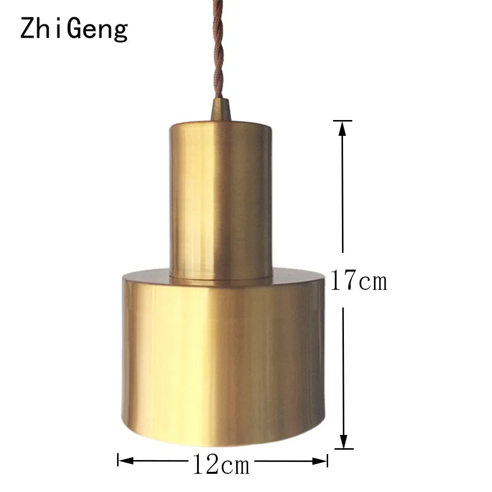 ZhiGeng подвесные светильники для спальни, столовой, E27, приспособление для внутреннего освещения, Ins Bar, светодиодный светильник с одной головкой, светильник для Кабинета