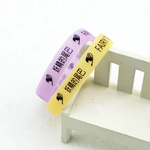 1 шт. прекрасный аниме Сказочный хвост светящийся силиконовый браслет мультяшный браслет аксессуары для косплея светится в темноте игрушки