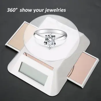 

Jewelry Telescopic Solar Panel Rotation Holder Display Base with LCD Jewelry Display