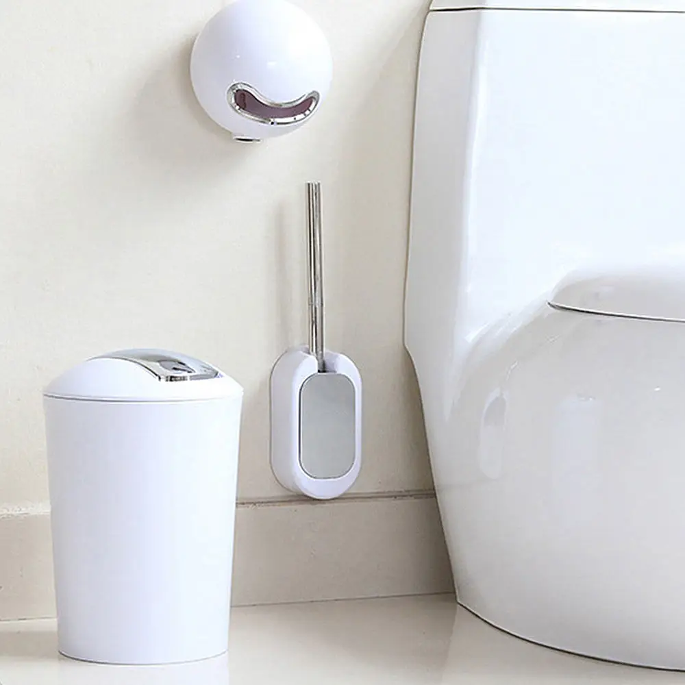 

1 pc Wall Mount Toilet Brush Holder Household Product Toilet Brushes Tools Bathroom Cleaning Tools Bathroom Accessories