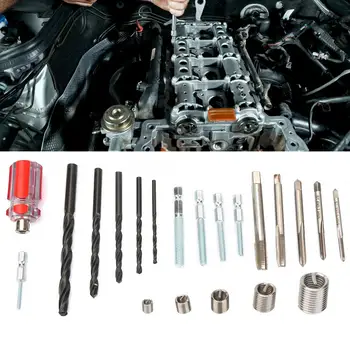 

stainless steel wire insert 116Pcs/set Stainless Steel Wire Screw Sleeve Thread Repair Insert Kit Tool Set stainless steel