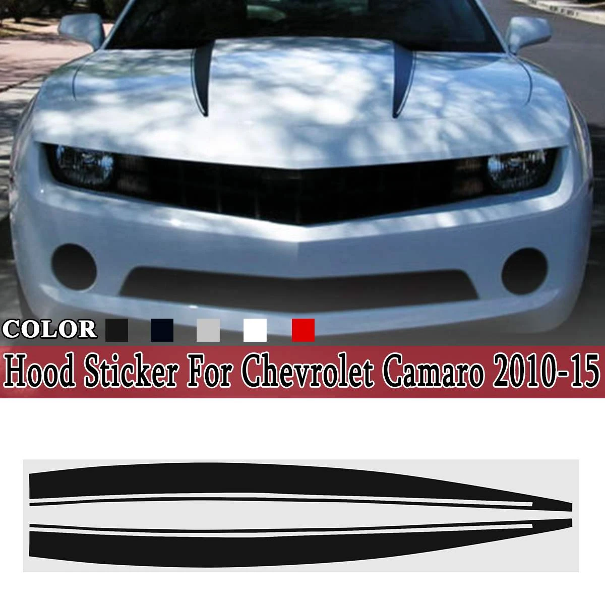 Pegatina adhesiva para coche N//A RS roja con adhesivo para Chevy Camaro 1 unidad.