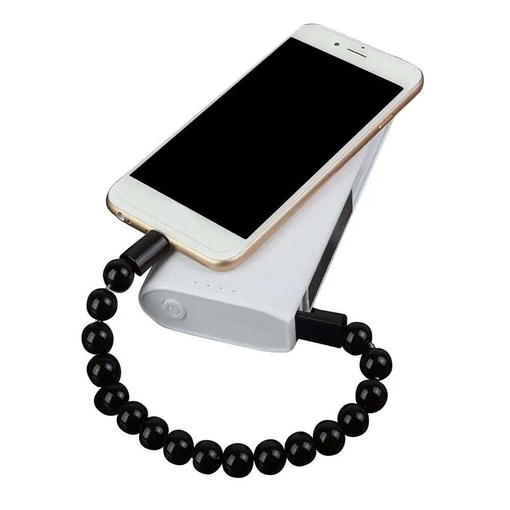 

Beads Bracelet Micro USB 2.0 8-Pin Phone Data Charging Cable for Android iPhone SHOOT