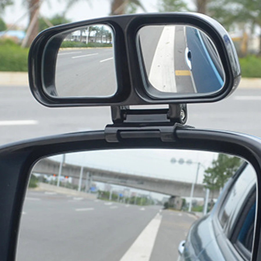 

NEW Blind Spot Square Mirror Auto Wide Angle Side Rear View Mirror Car Double Convex Mirror Universal For Parking Left +Right