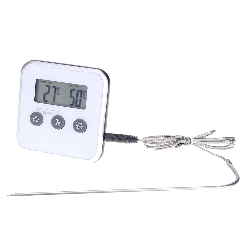 

Digital Food Thermometer With Timer Food Thermometer 0-250℃ Food Thermometer