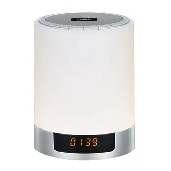 

Night Lights Bluetooth Speaker,Bedside Lamp Touch Control Alarm Clock Color LED Color Changing Wireless Speaker with Lights US