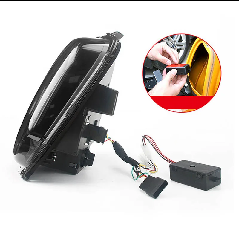  iJDM OEM JDM 3D Optic Union Jack LED Rear Taillights Assembly For 2014 -up Mini cooper F55 F56 Rear - 32996371376