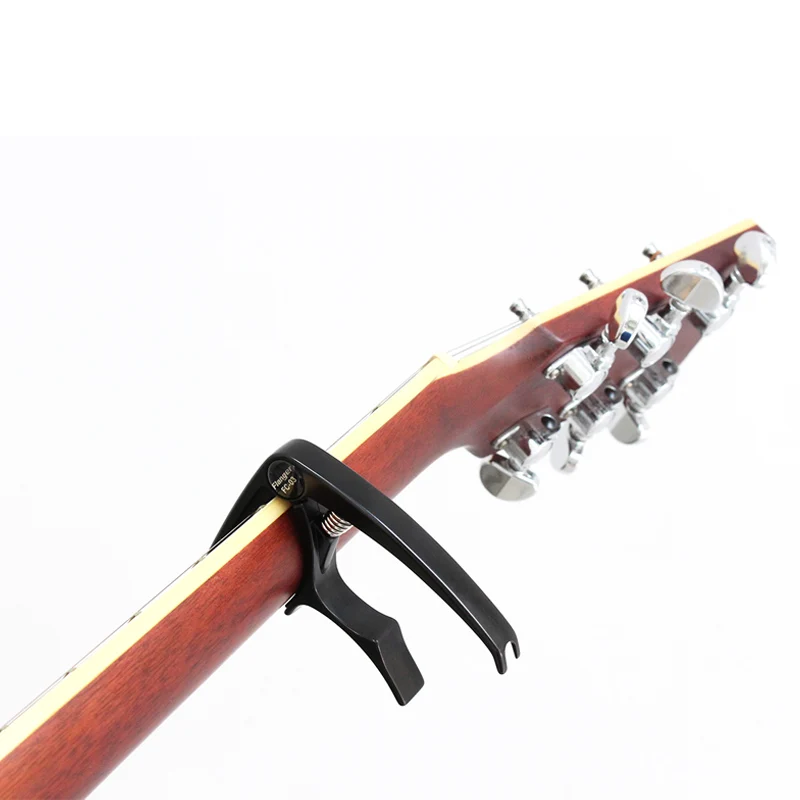 Black FC 03 Guitar Capo Acoustic Electric Guitar Tuner Clamp Clips Key
