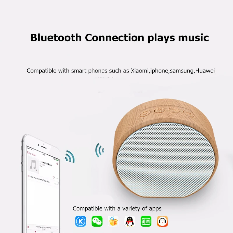 Rankman беспроводной Bluetooth динамик древесины портативный мини поддержка TF карты AUX Play HiFi стерео динамик для мобильного телефона