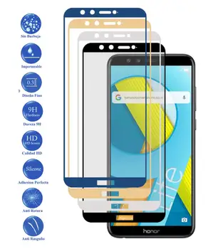 

Tempered Glass Protector Full 9 H for Huawei Honor 9 Lite Choose Color