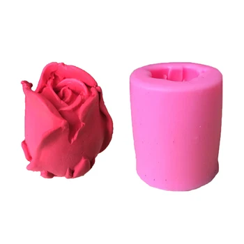 

Soap Candle Molds Rose Decorating Flowers Shape Cake Fondant Gumpaste Clay Moulds Chocolate Silicone 3D Tools