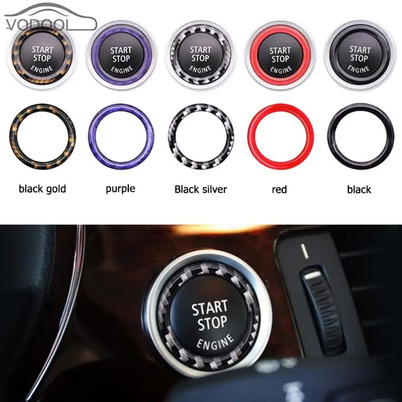 

Car Engine Start Stop Button Decoration Ring Trim For BMW 1/3/5 Series E87 E90 E60 320 Automobiles Styling Auto Accessorie