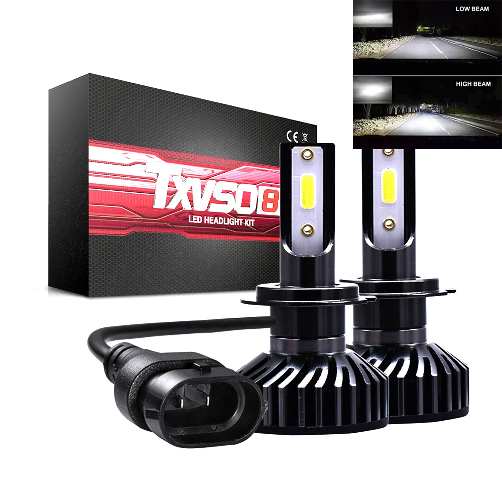 Buy 2 Pcs Car LED Lights 55W H7 Car LED Headlight