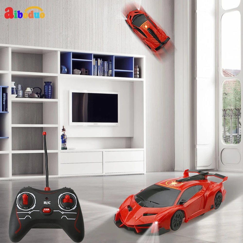 Rc Wall Toy Car Electric Infrared Remote Control Rc Car Radio Adrift The Severity Of Climbing Double Electric Car Children Toy