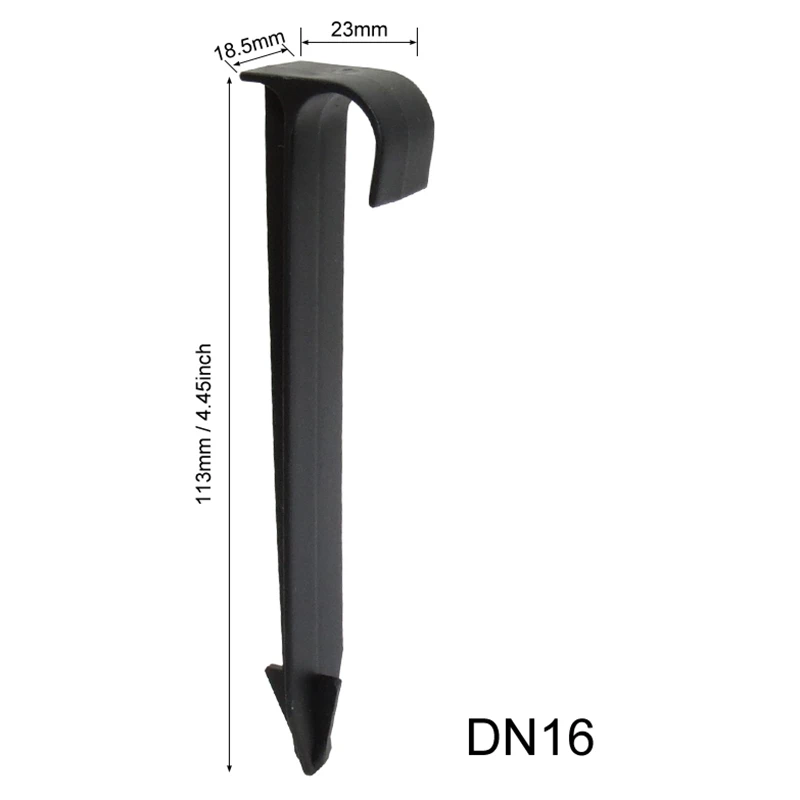 100 шт. Dn16 держатели трубных шлангов Тип C заземление колья для ПЭ труб капельного орошения фитинги кронштейны садовый соединитель для воды