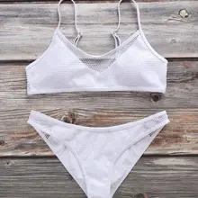 Летний сексуальный женский рыбный купальник с сеткой, комплект бикини, пуш-ап бюстгальтер с подкладкой, купальный костюм, купальник, купальники, пляжные костюмы