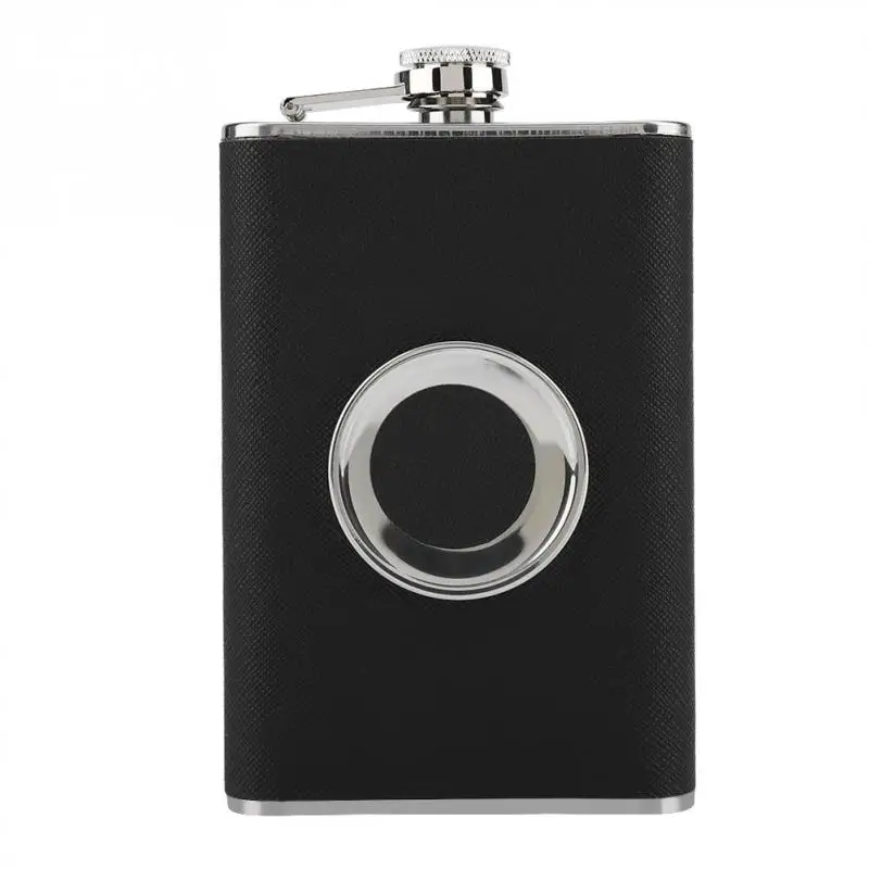 Super Flask Collapsible SHOT GLASS Stainless Steel Cap Funnel Screw Pocket P7F8 
