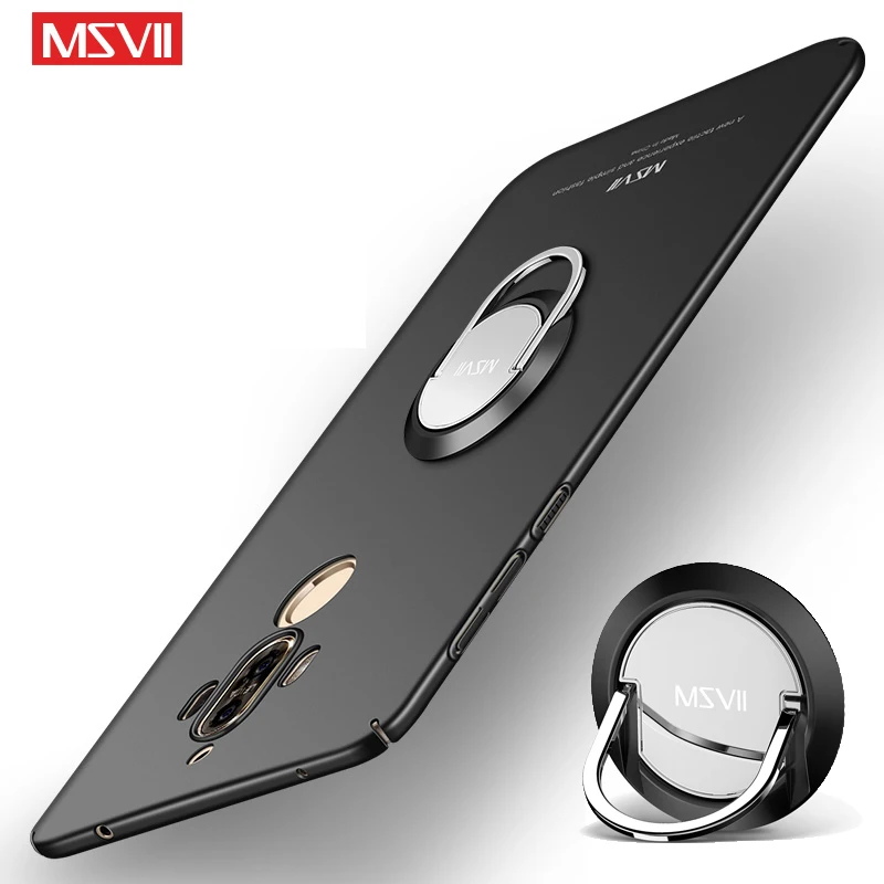 For Huawei MATE 9 Pro Case Cover Msvii Finger Ring Slim Skin Coque Mate9 Car Holder Mate Housing |