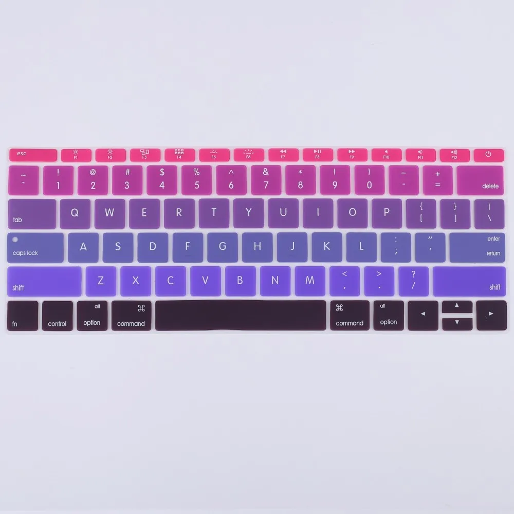 Радужный чехол для клавиатуры ноутбука Macbook 12 дюймов Retina (A1534) 13 Pro No touchbar (A1708)