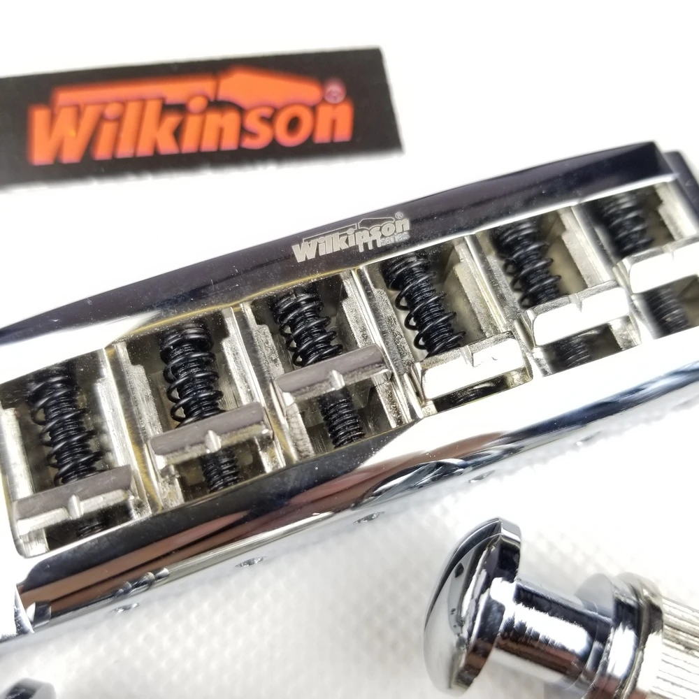 Wilkinson Регулируемая обертка задний мост для LP электрогитары хром серебро WOGT3