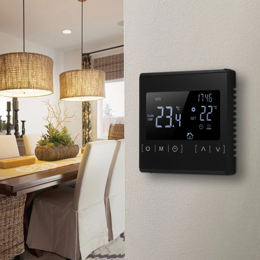 Ac85 240v Lcd Touch Screen Thermostat Temperature Controller