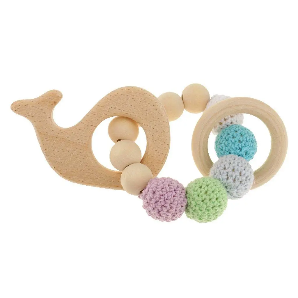 1 шт. деревянные развивающие игрушки Погремушки для детей игрушки Детские аксессуары для прорезывания зубов многоцветный КИТ