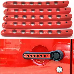 JXLCYL 4 шт. алюминиевый 4 двери + крышка багажника для JEEP Wrangler JK 2007-2015 Красный