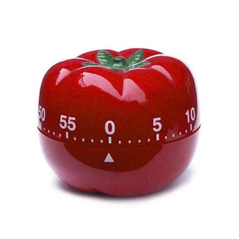 Новый Pomodoro таймер томатный механический таймер обратного отсчета 1-60 мин. 360 градусов Мода милый таймер для дома/офисный таймер