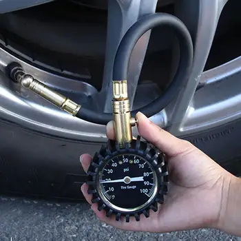 

Universal Car Tire Pressure Gauge Sensor Copper Valve Tube Auto Motorcycle Tire Pressure Gauge Meter Can Deflate Car Repair Tool
