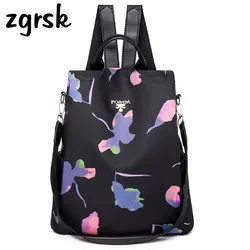 Oxford Women Backpacks Fashion Anti-theft Large Capacity Ladies Backpack Famous Brand Multi-pocket Women Backpacks Oxford Women Backpacks Fashion Anti-theft Large Capacity Ladies Backpack Famous Brand Multi-pocket Women Backpacks