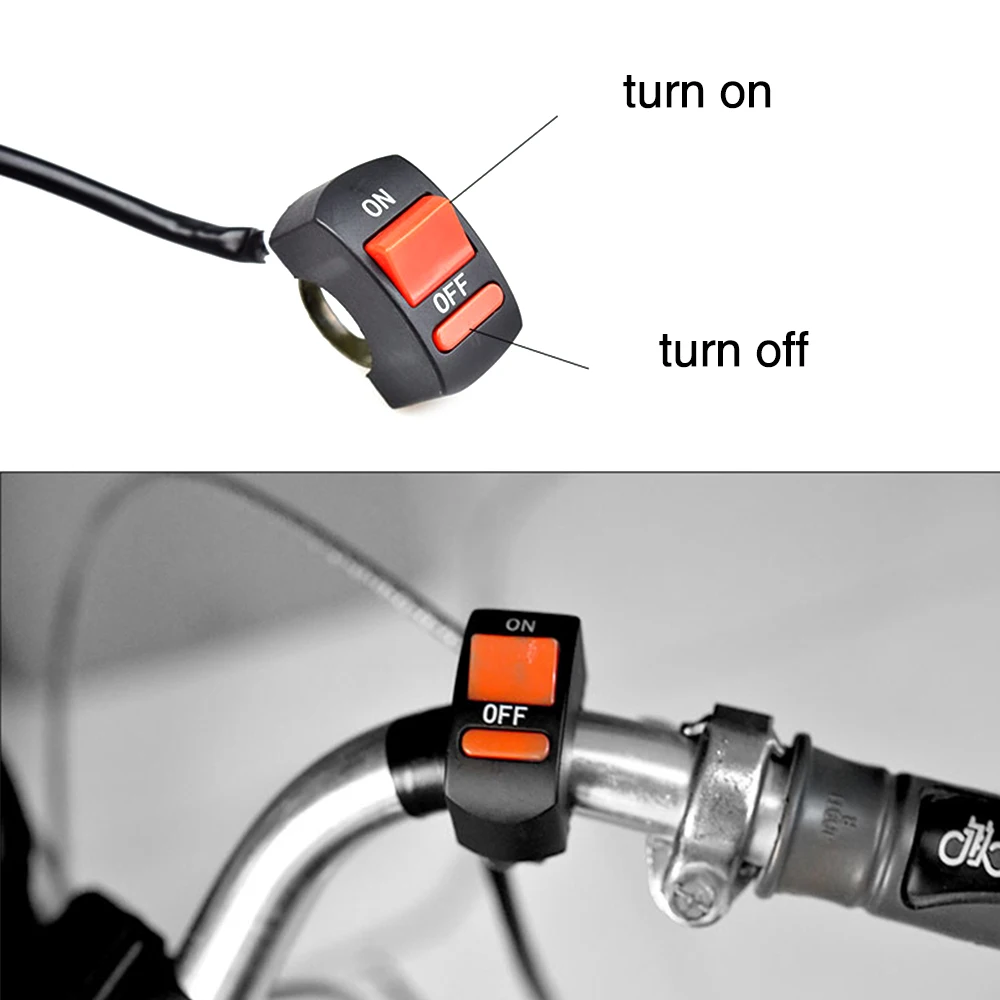 Alconstar- 1 pcs 6 Color Motorcycle Motorbike Switches Bullet Connector ...