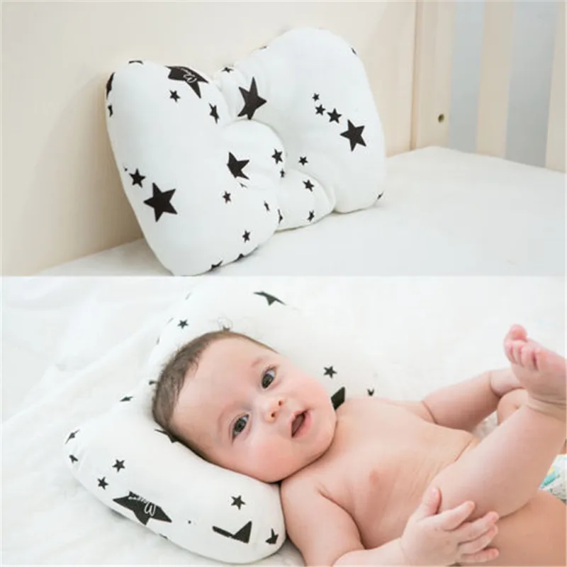 

Baby Sleep Pillow Newborn Infant Anti Roll Nursing Prevent Flat Head Cushion