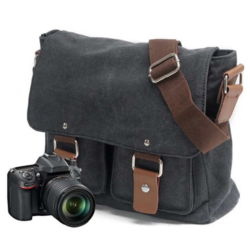 

Canvas SLR Camera Bag National Geographic Photography SLR Camera Bag For Canon For Nikon For Sony Mimi Messenger Shoulder Bag