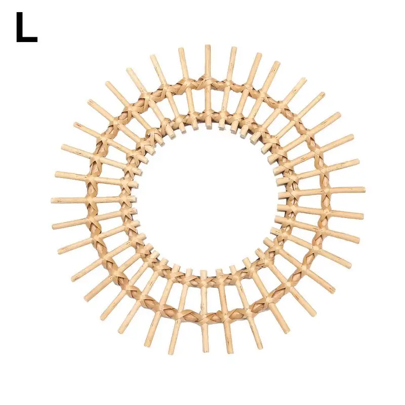 Новое поступление ротанговое инновационное художественное украшение круглое зеркало для макияжа туалетное настенное зеркало для ванной Прямая поставка