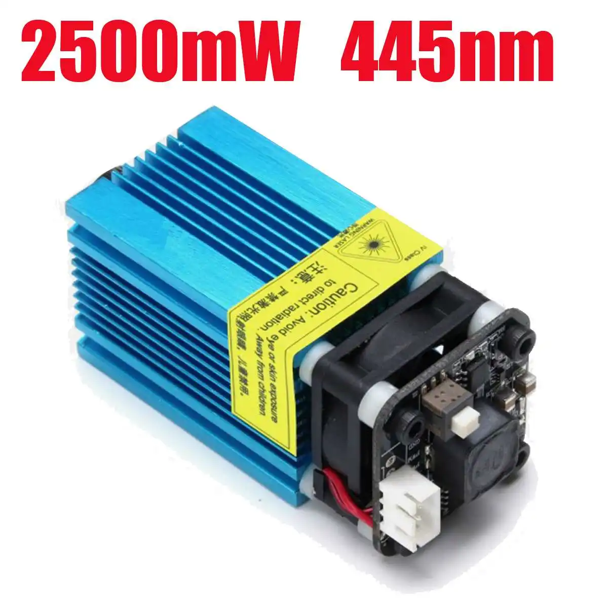 

445nm 2500mW Blue Laser Module PWM Modulation 2.54-3P DIY Engraving Machine Kit With Goggles Wood Router Cutter Printer Parts