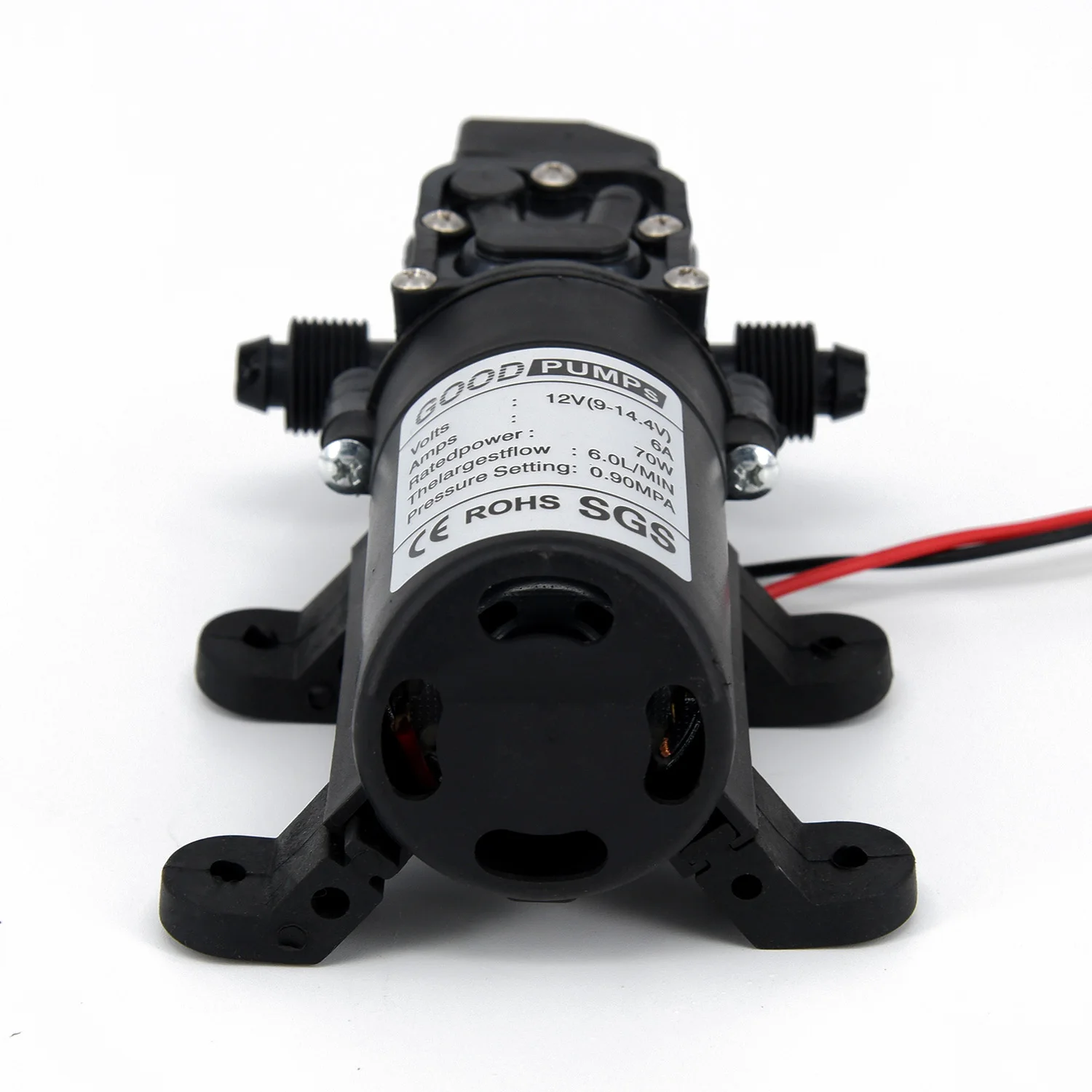 

DC12V 70W High Pressure Diaphragm Water Pump Self-priming Reflux Pump Smart Micropump 6L/min Auto On/Off Lawn Garden...Cleaning