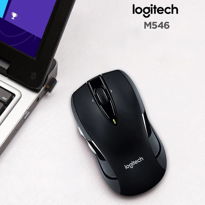 Оригинальная беспроводная мышь Logitech M546 с 95 5g черная красная серебристая синяя