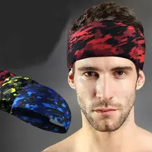 Головные повязки для йоги спортивные эластичные повязки для волос спортивные принадлежности для йоги танец Байкер широкая головная повязка стрейч-лента, лента для волос в тренажерном зале и повязка на голову
