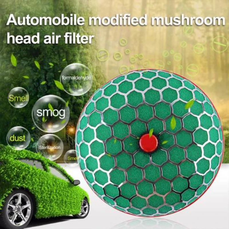 

Universal 4 Inch/100mm New High Flow Washable Car Mushroom Air Intake Filter Kit