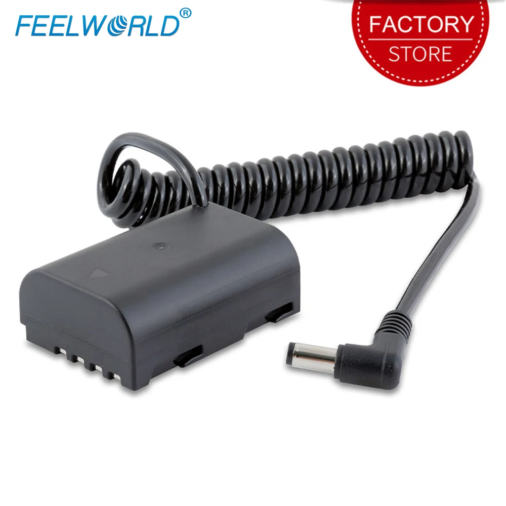 Feelworld BLE 19E obojętne baterii dla F5 FW568 S55 MA5 Monitor DC wyjście kompatybilny z Lumix DMC-GH3 DMC-GH4 DC-GH5 kamery