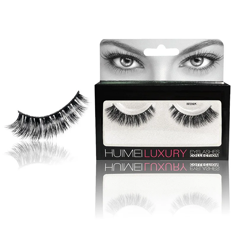 Mink Hair False Eyelashes Three-dimensional Multi-storey Cluster European Bobbi Make Up Natural Thick Fund Simulation European35 | Красота и