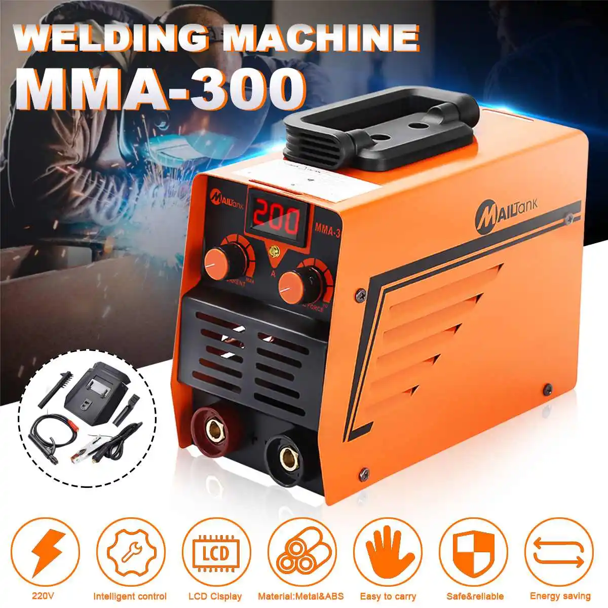 

220V 300A ARC Electric Welding Machine MMA-300 IGBT Inverter Rod Stick Welders