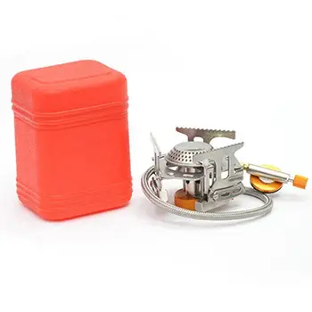 

17*7cm Mini Camping Stoves Folding Outdoor Gas Stove Portable Furnace Cooking Picnic Split Stoves 3500W Cooker Burners NEW