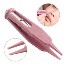 Уход за младенцем новорожденных ушной Пинцет Чистка носа младенец пупка клип безопасности Пинцет ржавчины пластик светодиодный Видимый фонарик#25